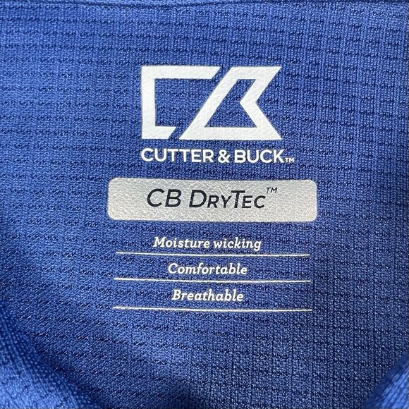 Cutter & Buck Toronto Blue Jays DryTec Polo MLB Golf Blue Size Large - Picture 8 of 13